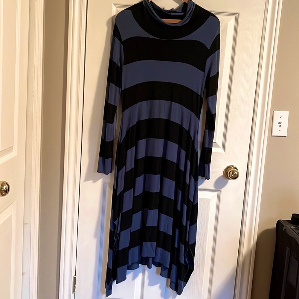Bohemian Long Sleeves Stripe Dress